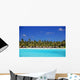 Island and Huts Wall Decal