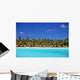 Island and Huts Wall Decal