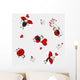 Seamless Pattern with Cute Wall Decal