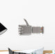 Metal Robotic Hand Showing Wall Decal