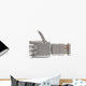 Metal Robotic Hand Showing Wall Decal