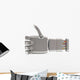 Metal Robotic Hand Showing Wall Decal