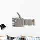 Metal Robotic Hand Showing Wall Decal