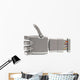 Metal Robotic Hand Showing Wall Decal