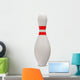3D Bowling Pin White Wall Decal