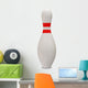 3D Bowling Pin White Wall Decal