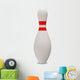 3D Bowling Pin White Wall Decal