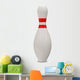 3D Bowling Pin White Wall Decal