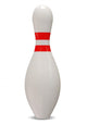 3D Bowling Pin White Wall Decal