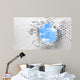 Broken Brick Wall with Wall Mural