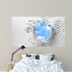 Broken Brick Wall with Wall Mural