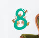 Number Eight and 8 Dogs Wall Decal