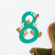 Number Eight and 8 Dogs Wall Decal