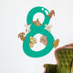 Number Eight and 8 Dogs Wall Decal