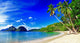 Panoramic Beautiful Beach Scenery