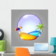 Abstract with Beach and Wall Mural