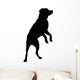 Silhouetted Labrador Wall Decal