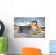 Large bulldozer at construction site Wall Mural