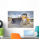 Large bulldozer at construction site Wall Mural