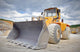 Large bulldozer at construction site Wall Mural