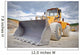 Large bulldozer at construction site Wall Mural