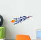 Retro styled rocketship Wall Decal