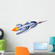 Retro styled rocketship Wall Decal