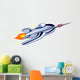 Retro styled rocketship Wall Decal