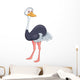 Ostrich cartoon Wall Decal