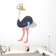 Ostrich cartoon Wall Decal