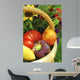 Basket of Garden Vegetables Wall Mural