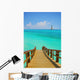 Dock and Sailboat Wall Mural