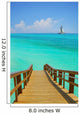 Dock and Sailboat Wall Mural