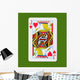 Play Card Heart Wall Mural