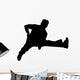 Jumping Boy Silhouette Wall Decal