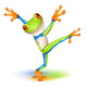 Dancing Tree Frog Wall Decal