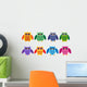 Colorful owls Wall Decal