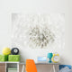 Dandelion Seedhead White Wall Mural