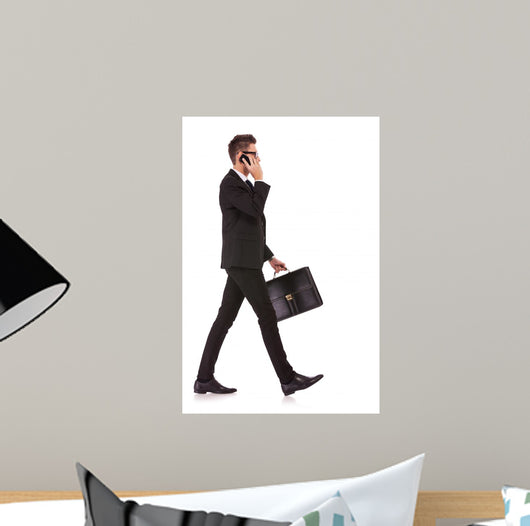 Business Man Talking Mobile