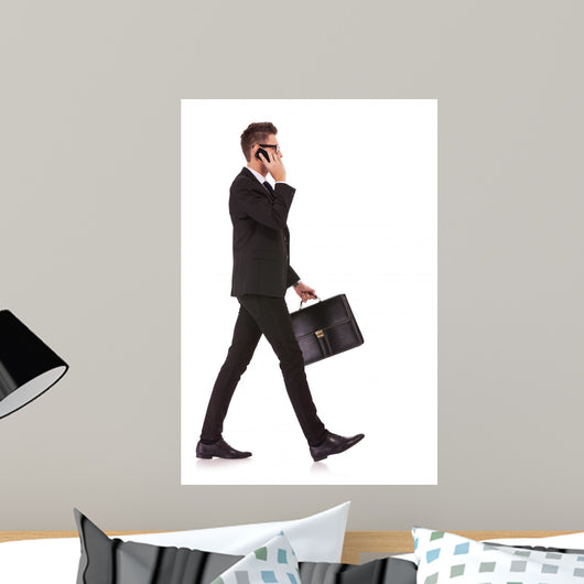 Business Man Talking Mobile