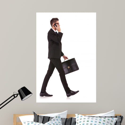 Business Man Talking Mobile