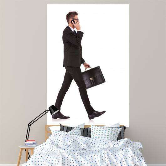 Business Man Talking Mobile