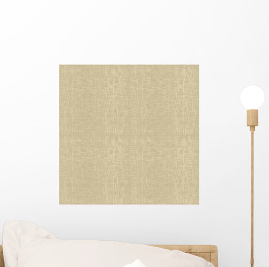Natural Linen Seamless Pattern Wall Decal