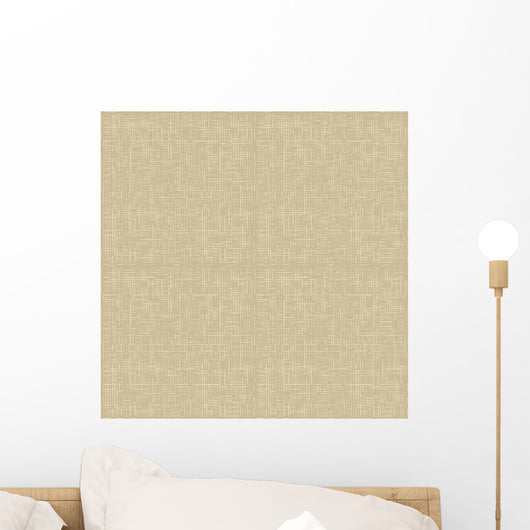 Natural Linen Seamless Pattern Wall Decal