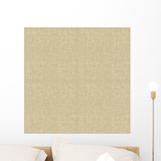 Natural Linen Seamless Pattern Wall Decal