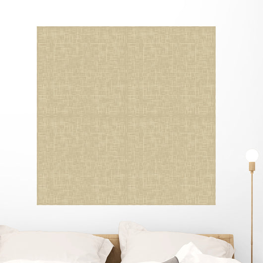 Natural Linen Seamless Pattern Wall Decal