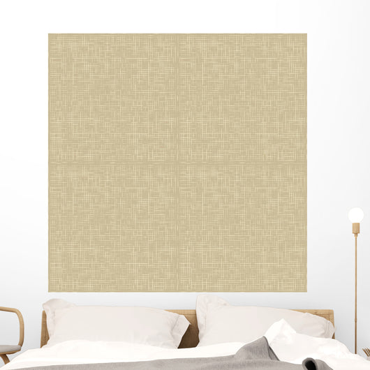 Natural Linen Seamless Pattern Wall Decal