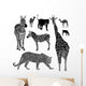 Vector illustration set: wild animals .Africa Wall Decal