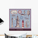 Vector Set Lighthouse Vintage