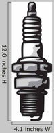 Spark Plug Wall Decal